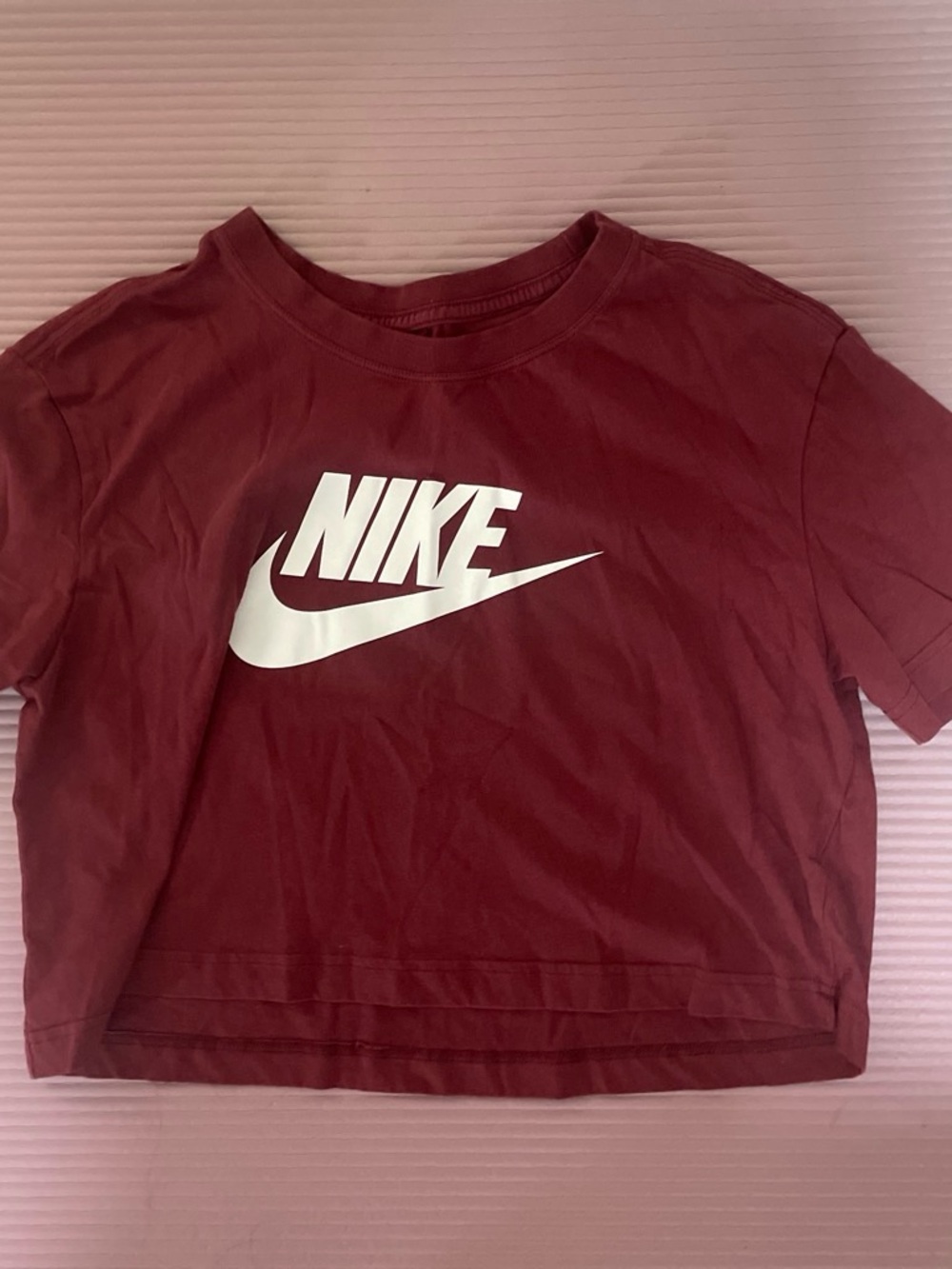 Nike Maroon Short-Sleeve Logo Tee
